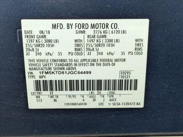used 2018 Ford Explorer car, priced at $16,187