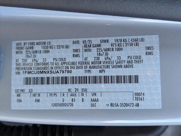 new 2025 Ford Escape car, priced at $21,940