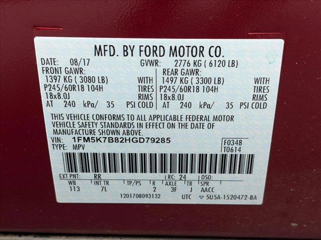 used 2017 Ford Explorer car, priced at $13,754