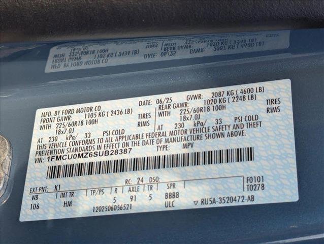 new 2025 Ford Escape car, priced at $27,064