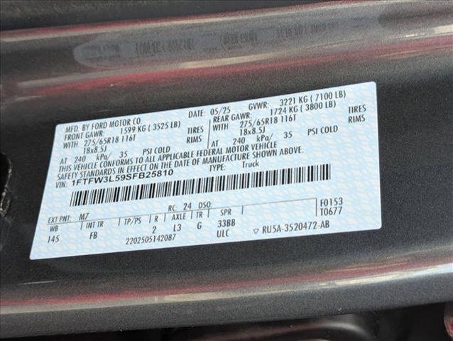 new 2025 Ford F-150 car, priced at $55,952