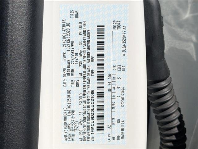 used 2020 Ford Escape car, priced at $22,917
