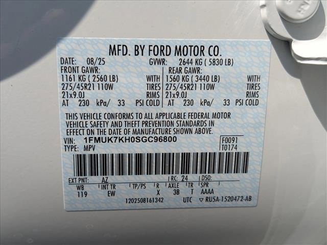 new 2025 Ford Explorer car, priced at $45,426