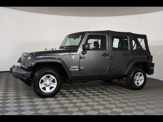 used 2018 Jeep Wrangler JK Unlimited car, priced at $14,925