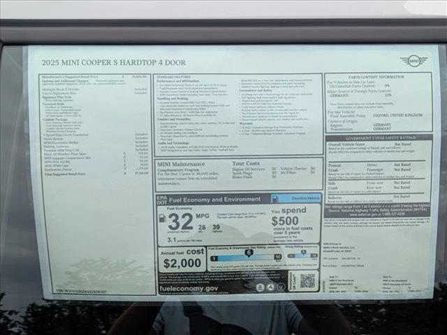 new 2025 MINI Hardtop car, priced at $37,110