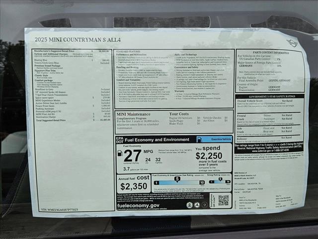 used 2025 MINI Countryman car, priced at $33,777