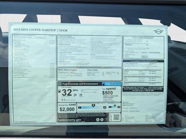 new 2025 MINI Hardtop car, priced at $35,225