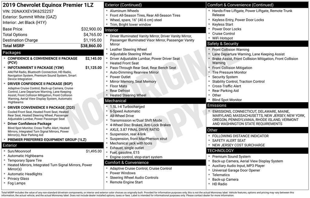 used 2019 Chevrolet Equinox car, priced at $18,628