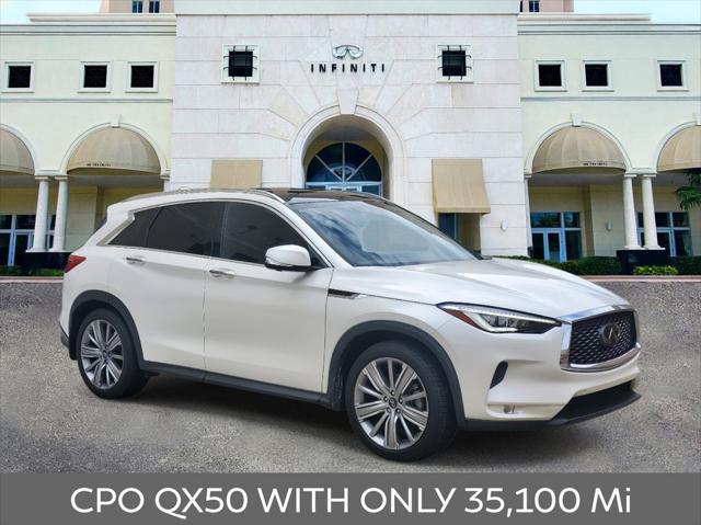 used 2021 INFINITI QX50 car, priced at $31,680