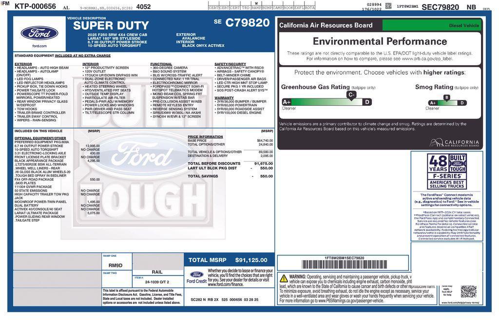 new 2025 Ford F-250 car, priced at $86,493