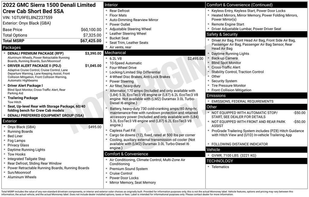 used 2022 GMC Sierra 1500 Limited car, priced at $42,750