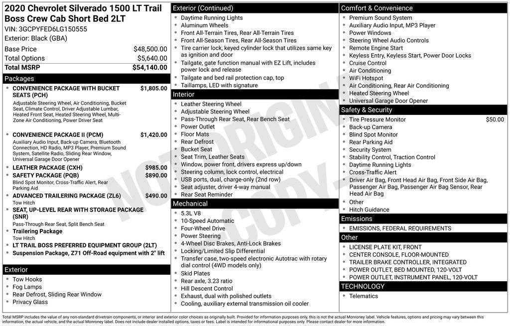 used 2020 Chevrolet Silverado 1500 car, priced at $39,990