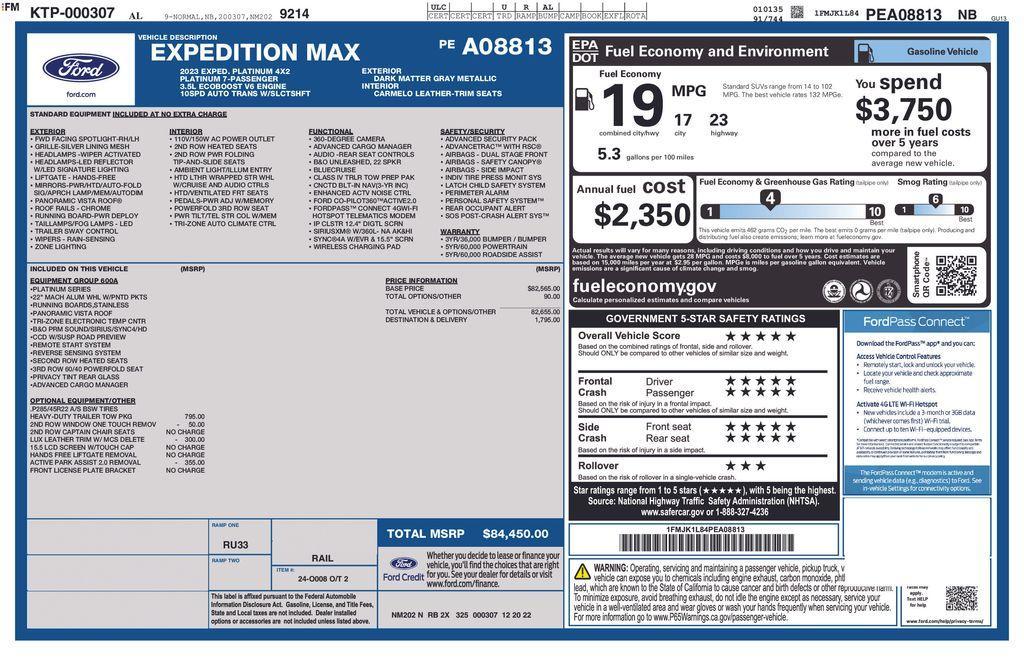 used 2023 Ford Expedition Max car, priced at $55,990