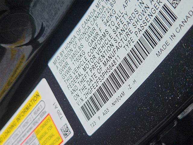 used 2023 Honda Civic car, priced at $24,874