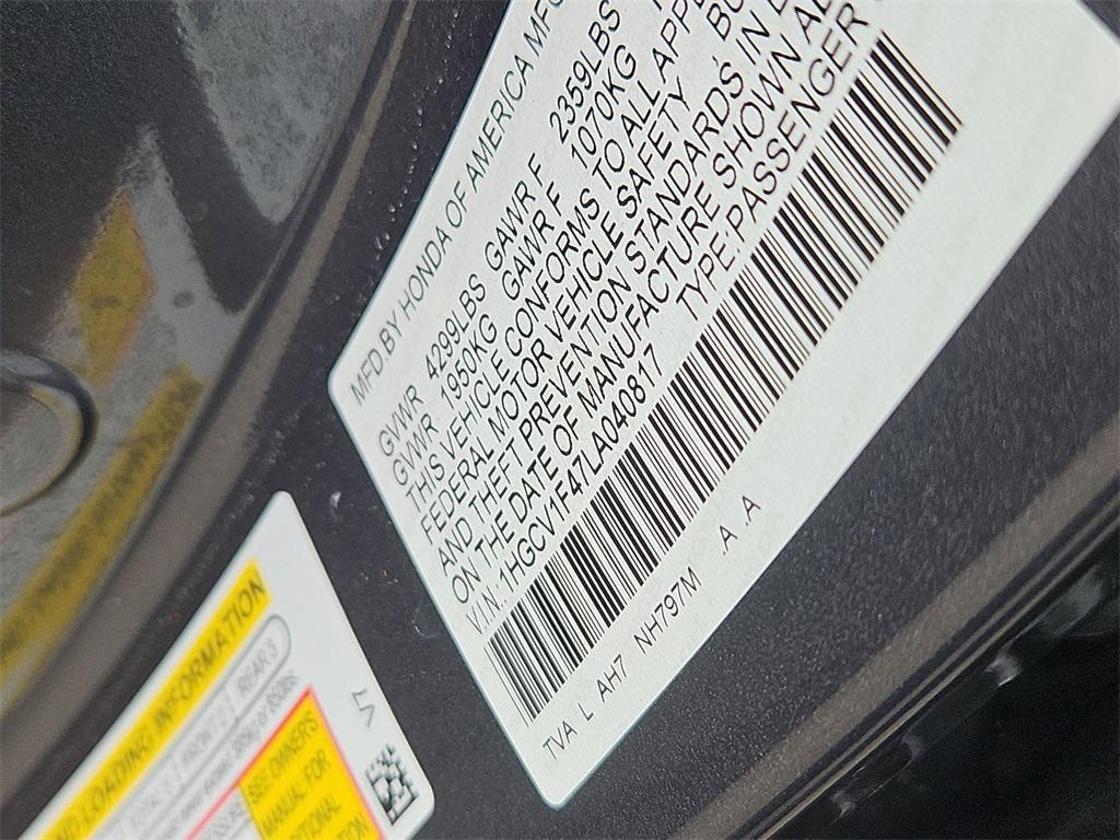 used 2020 Honda Accord car, priced at $20,900