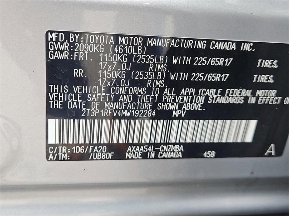used 2021 Toyota RAV4 car, priced at $26,987