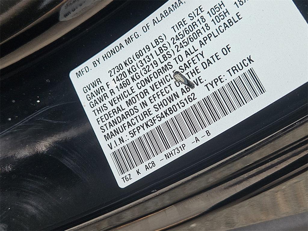 used 2019 Honda Ridgeline car, priced at $24,487