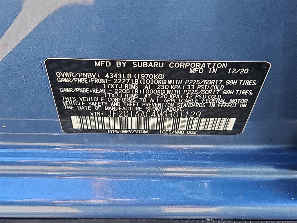 used 2021 Subaru Crosstrek car, priced at $21,987