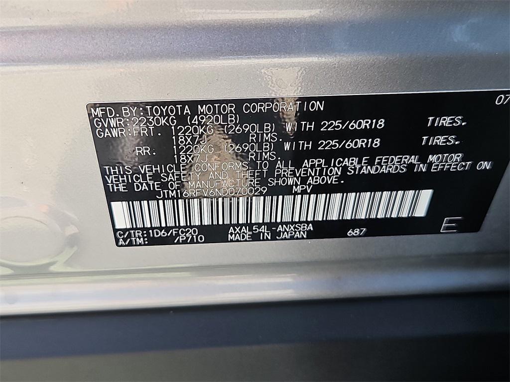 used 2022 Toyota RAV4 Hybrid car, priced at $34,487