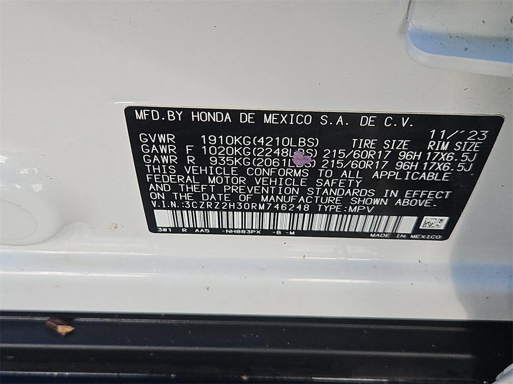 used 2024 Honda HR-V car, priced at $24,487