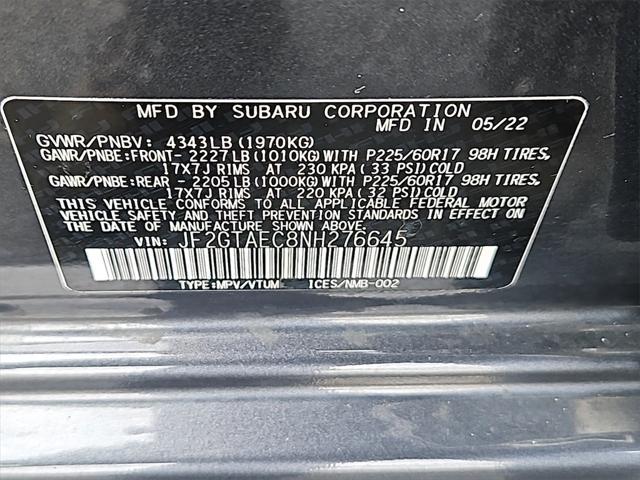 used 2022 Subaru Crosstrek car, priced at $23,487