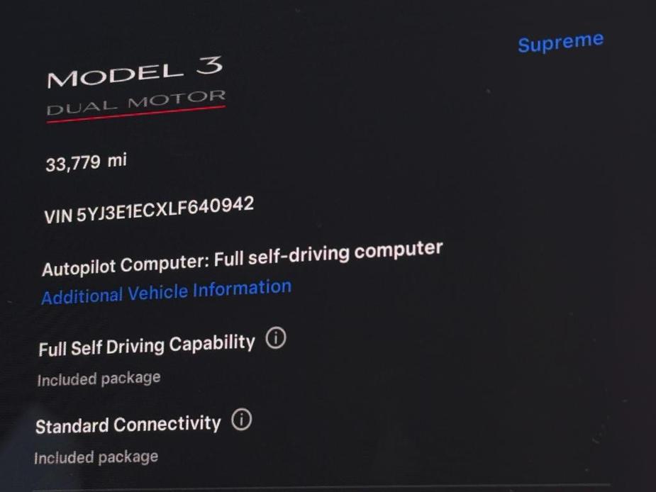 used 2020 Tesla Model 3 car, priced at $27,999