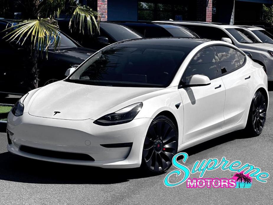 used 2021 Tesla Model 3 car, priced at $31,995