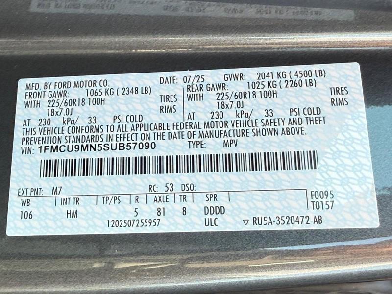new 2025 Ford Escape car, priced at $32,085