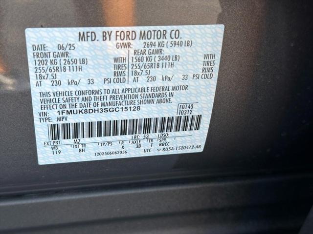 new 2025 Ford Explorer car, priced at $39,738