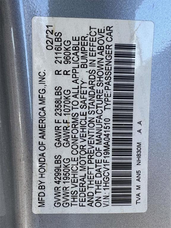 used 2021 Honda Accord car