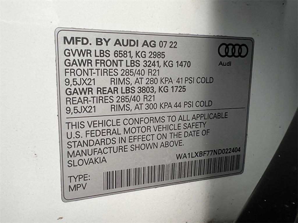 used 2022 Audi Q7 car, priced at $43,590