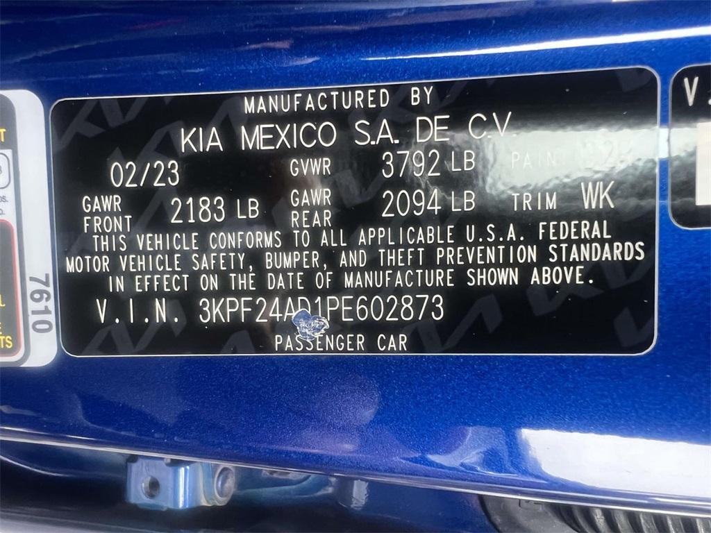 used 2023 Kia Forte car, priced at $17,863