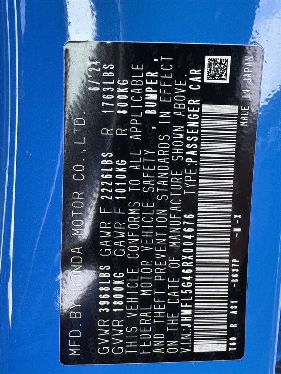 used 2024 Honda Civic Type R car, priced at $46,840