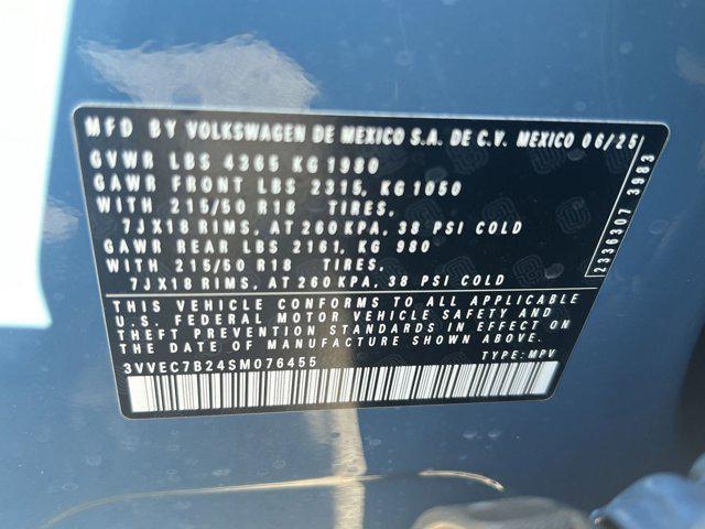 new 2025 Volkswagen Taos car, priced at $30,491