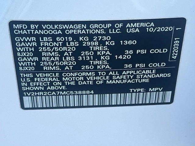 used 2021 Volkswagen Atlas car, priced at $23,498