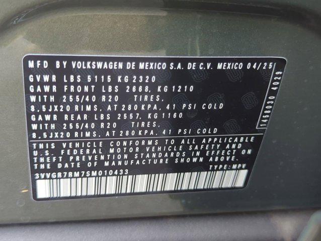new 2025 Volkswagen Tiguan car, priced at $38,882