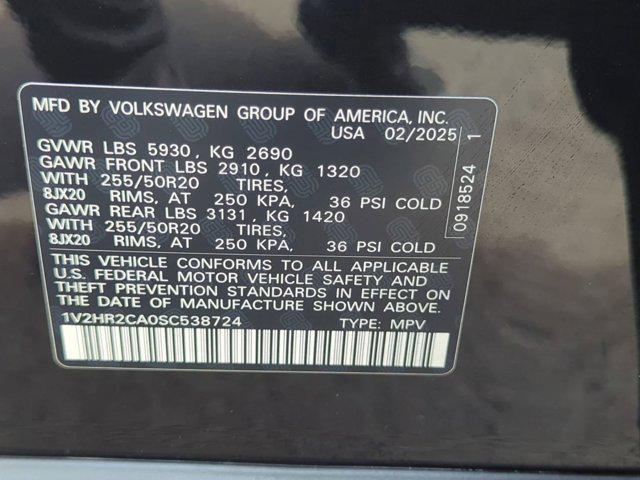 new 2025 Volkswagen Atlas car, priced at $42,623