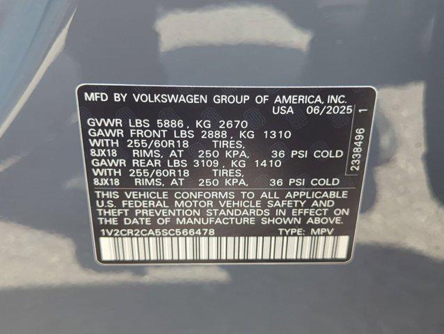 new 2025 Volkswagen Atlas car, priced at $45,022