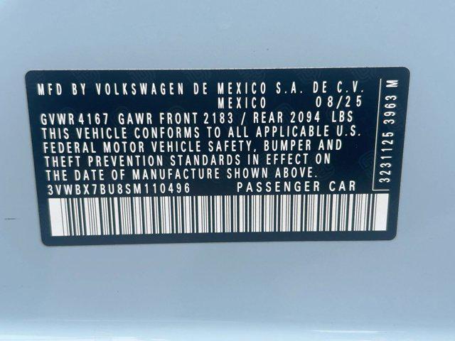 new 2025 Volkswagen Jetta car, priced at $24,381