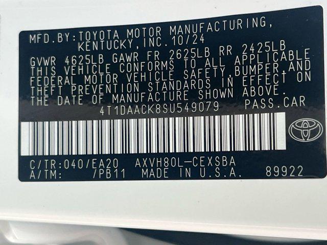 used 2025 Toyota Camry car, priced at $28,999