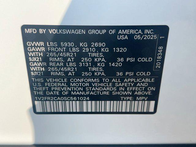 new 2025 Volkswagen Atlas car, priced at $52,522
