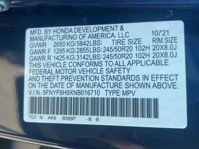 used 2022 Honda Pilot car, priced at $32,898