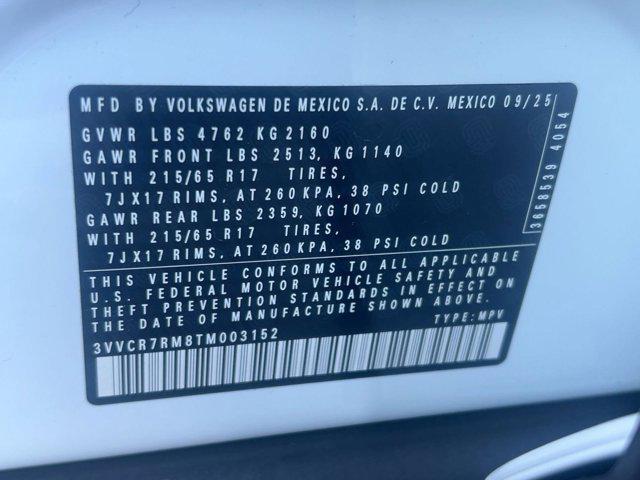 new 2026 Volkswagen Tiguan car, priced at $31,851