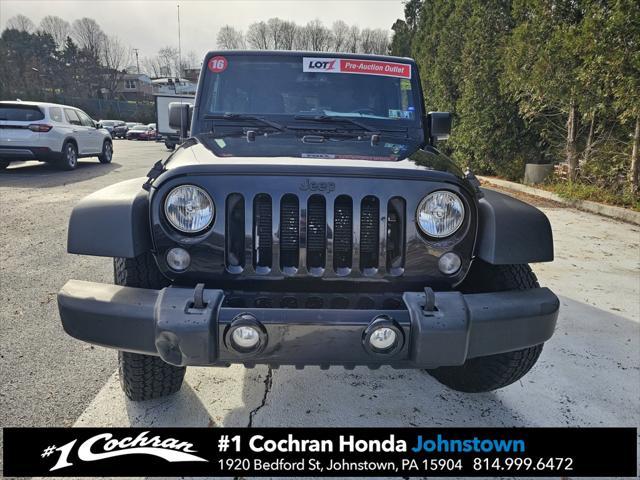 used 2016 Jeep Wrangler Unlimited car, priced at $14,239