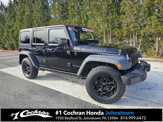 used 2016 Jeep Wrangler Unlimited car, priced at $15,545