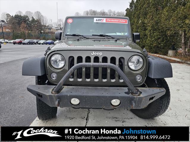 used 2015 Jeep Wrangler Unlimited car, priced at $15,525