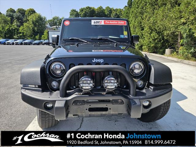 used 2015 Jeep Wrangler Unlimited car, priced at $21,455