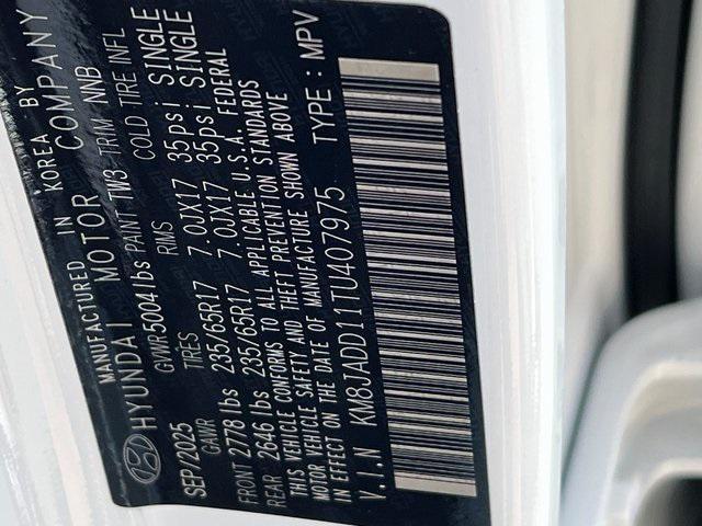 new 2026 Hyundai TUCSON Hybrid car, priced at $35,360