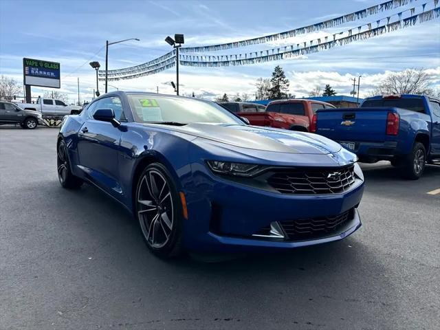 used 2021 Chevrolet Camaro car, priced at $35,390