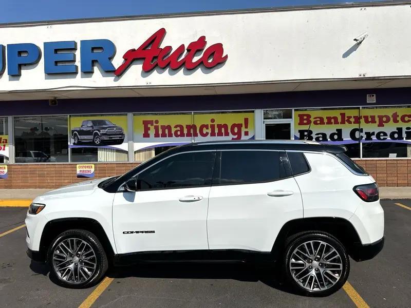 used 2022 Jeep Compass car, priced at $23,900